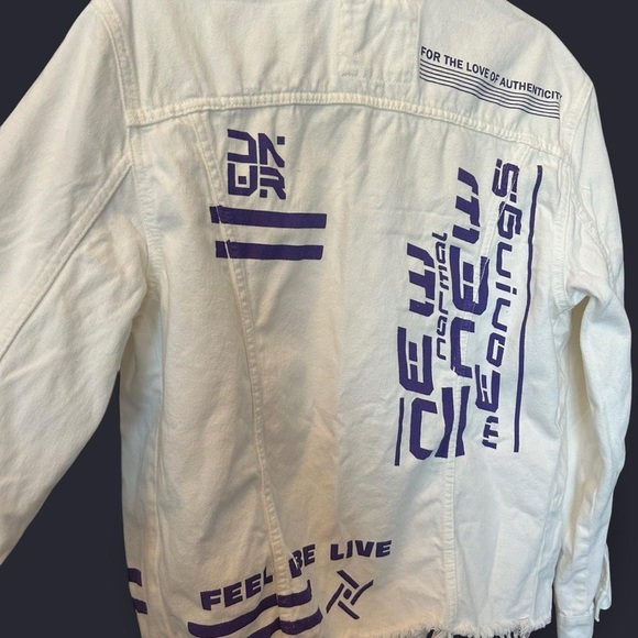 Zara Men’s White Denim Jacket | Urban Statement Piece | Medium - Picture 8 of 8